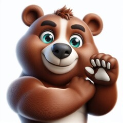 Obraz premium bear mascot character.