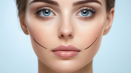 Fototapeta premium Women before and after cosmetic surgery A popular search term, often used in testimonials, reviews, and marketing material.