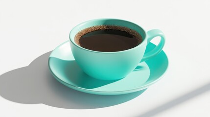 Obraz premium The Turquoise Coffee Cup