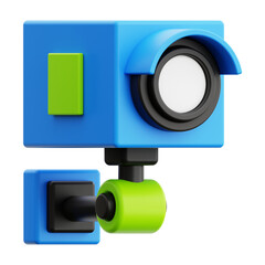 3d Cctv Camera icon. suitable for technology and surveillance concepts. Monitoring safety, guarding properties, and tracking activities
