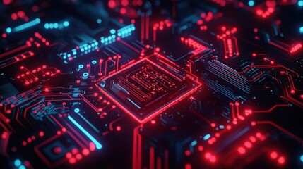 Obraz premium The Futuristic Circuit Board