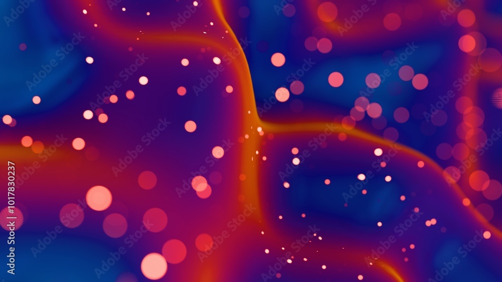 Poster abstract background with colorful bokeh lights and smooth gradients