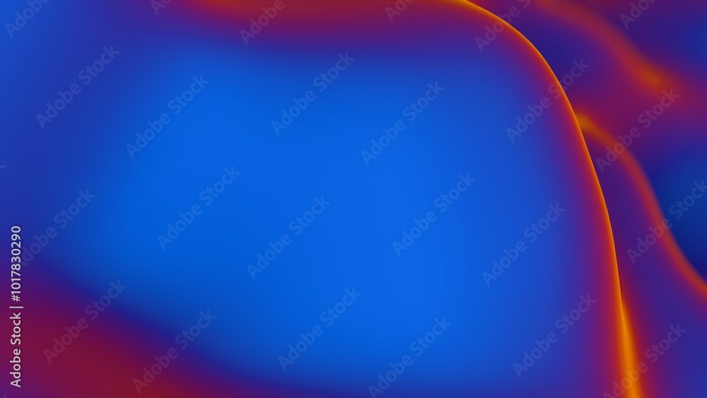 Poster abstract background with blue and orange gradients..