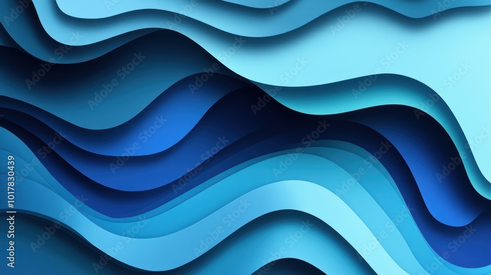 Aufkleber abstract gradient with multiple blue tones offering dynamic color variation within blue shades, usef