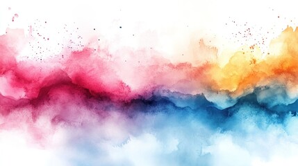 Abstract Watercolor Painting