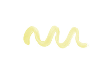 Light yellow watercolor background. Artistic hand paint. Isolated on transparent background.