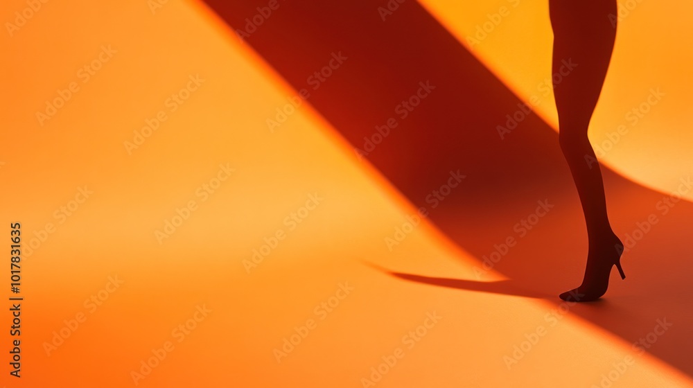 Poster Abstract shadow shapes - Showcasing abstract and creative shadow formations that result from various light sources, 