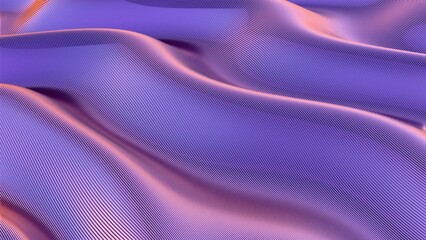 Abstract purple landscape with dynamic flowing lines