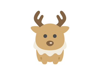 トナカイのアイコンのイラスト