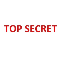 Top Secret Stamp white background