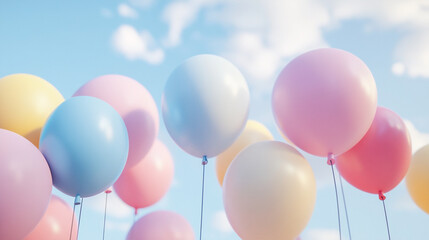 五颜六色的气球背景