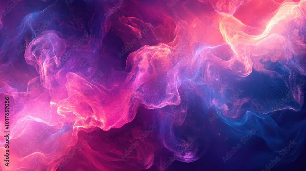 Poster ai-generated video graphics background - leveraging artificial intelligence to create unique, evolvi