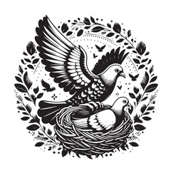 Obraz premium Pigeon Vector