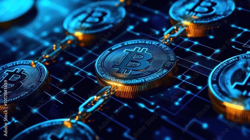 Poster blockchain in marketing - utilizing blockchain technology for transparent and secure marketing strat