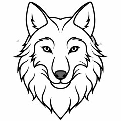 vector illustration of wolf