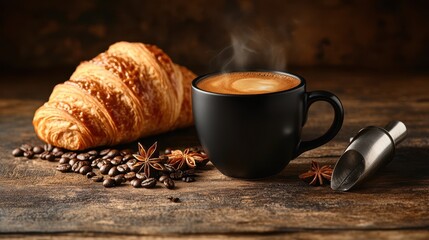 The Coffee and Croissant Delight