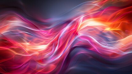 Naklejka premium Abstract Background with Swirling Red and Blue Light Waves