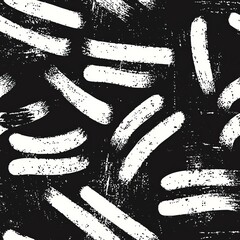 Fototapeta premium Seamless pattern of erratic strokes symbolizing confusion and chaos