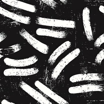 Seamless pattern of erratic strokes symbolizing confusion and chaos