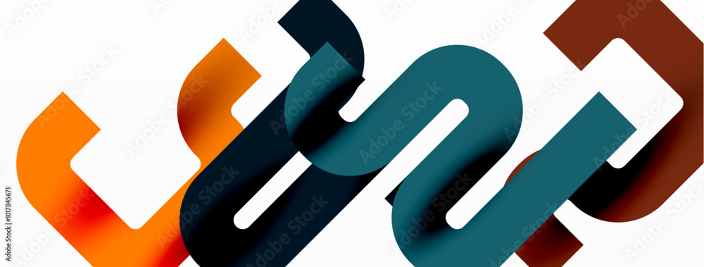 Poster wave lines minimal abstract background