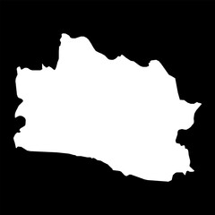 West Java province map, administrative division of Indonesia. Vector illustration.