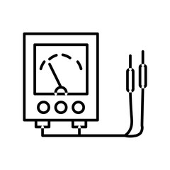 volt tester line icon