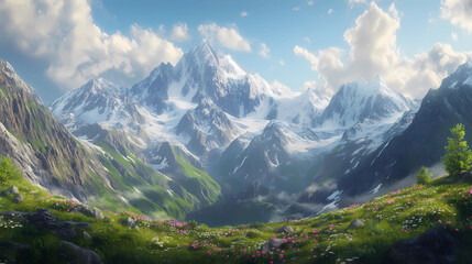 Obraz premium panorama of the mountains