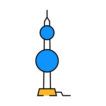 lightning rod electrical engineer line icon vector. lightning rod electrical engineer sign. isolated symbol illustration