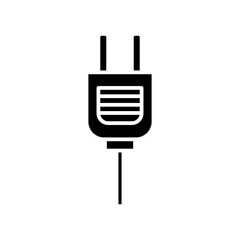 plug cable glyph icon