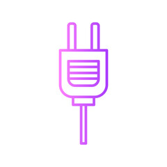 plug cable gradient icon