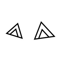 Cartoon eyes icon vector. Halloween eyes illustration sign. Eyes symbol or logo.