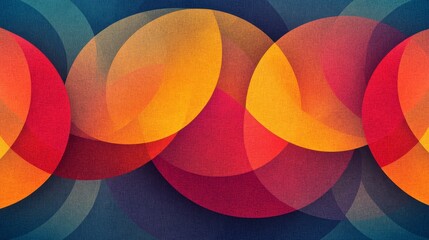 Fototapeta premium Dynamic Collage of Translucent Circles on Gradient Blue Turquoise Background