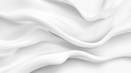 Obraz premium Repetitive Pattern of Gentle Silver-Toned Waves Stretching Infinitely