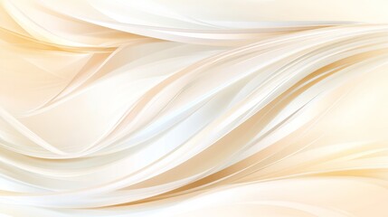 Tranquil White Waves on Soft Beige Background in Serene Environment