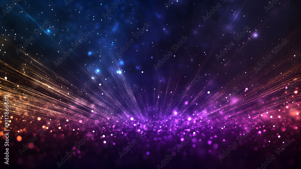 Poster abstract light ray particle gradient background