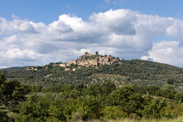 Fototapeta premium Montemassi a fortified village in the province of Grosseto. Tuscany. Italy