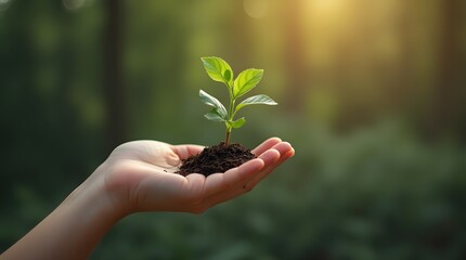 a plant in your hand