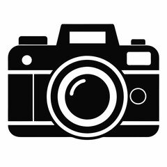 camera icon vector silhouette