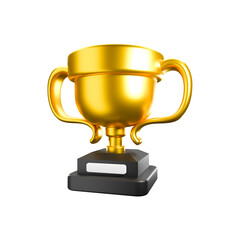 a 3D icon render trophy
