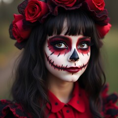 halloween makeup girl