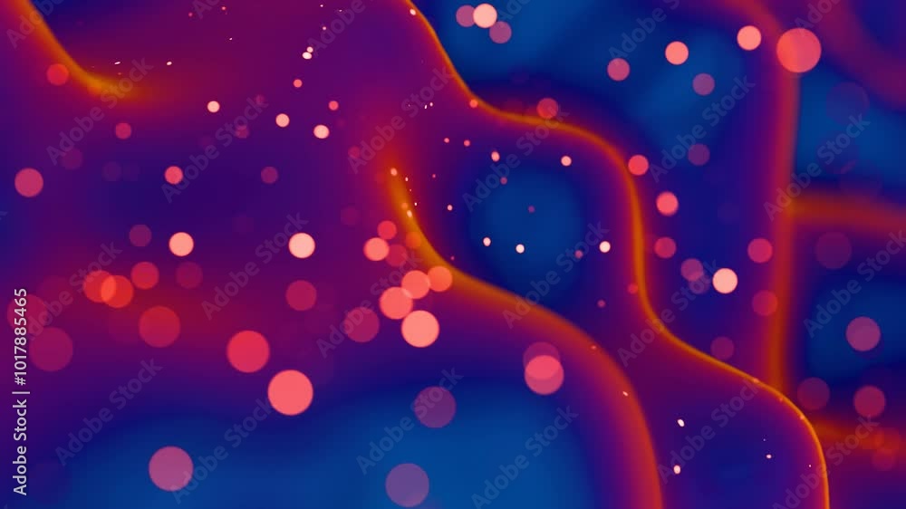 Fototapete abstract background with colorful bokeh lights and smooth gradients