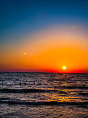 sunrise on the sea