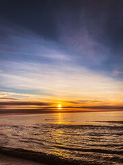 sunrise on the sea