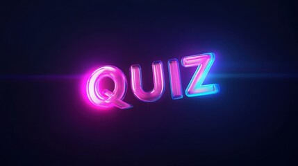 Engaging Neon Quiz Experience: Interactive Fun for All Ages