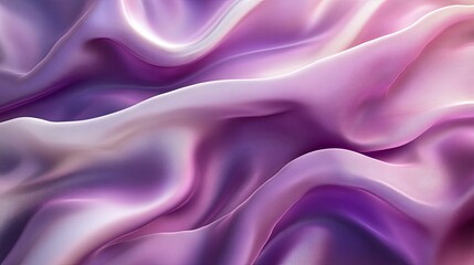 Fototapeta premium Abstract Purple and Pink Gradient Fabric Waves