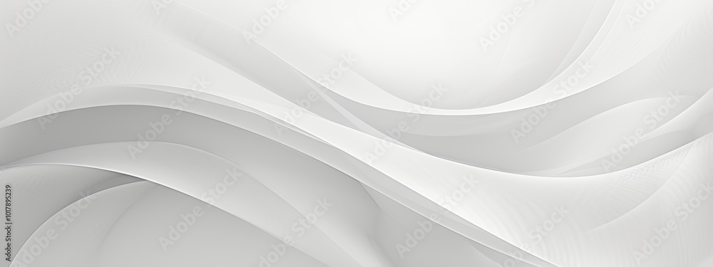 Aufkleber abstract white background with smooth curve lines. modern futuristic white and gray gradient curve s