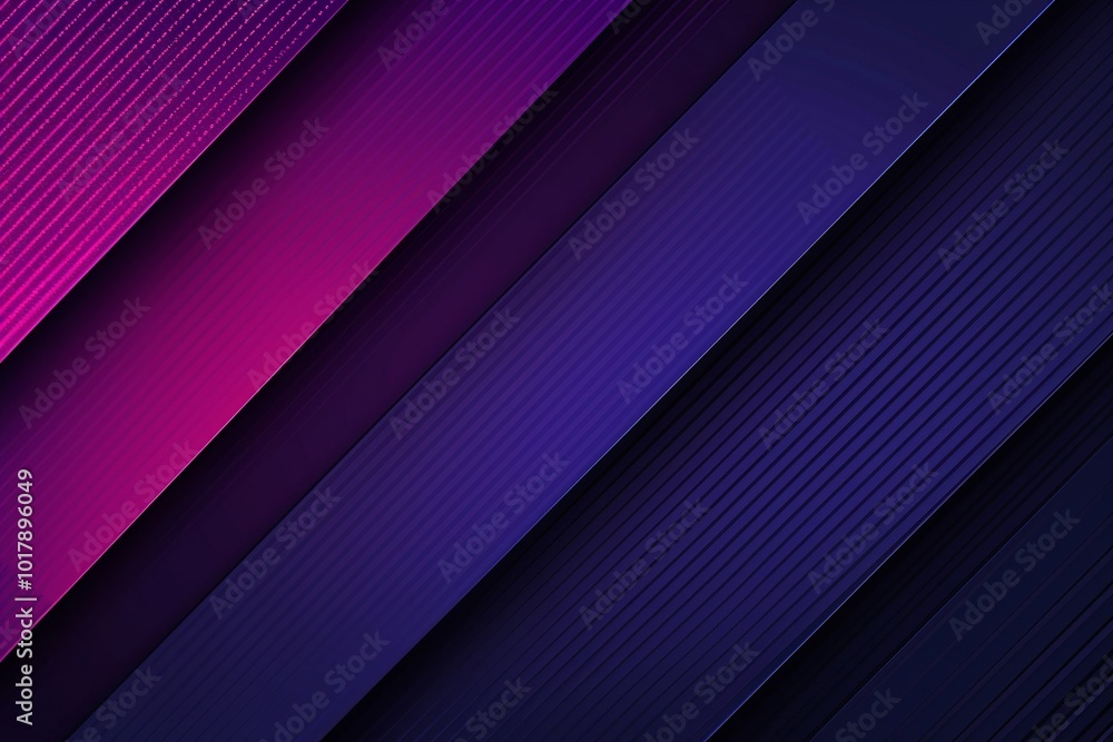 Poster abstract purple and dark blue gradient diagonal overlap lines on dark background. modern futuristic 