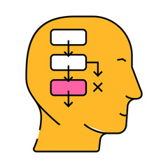 logic math science education line icon vector. logic math science education sign. isolated symbol illustration