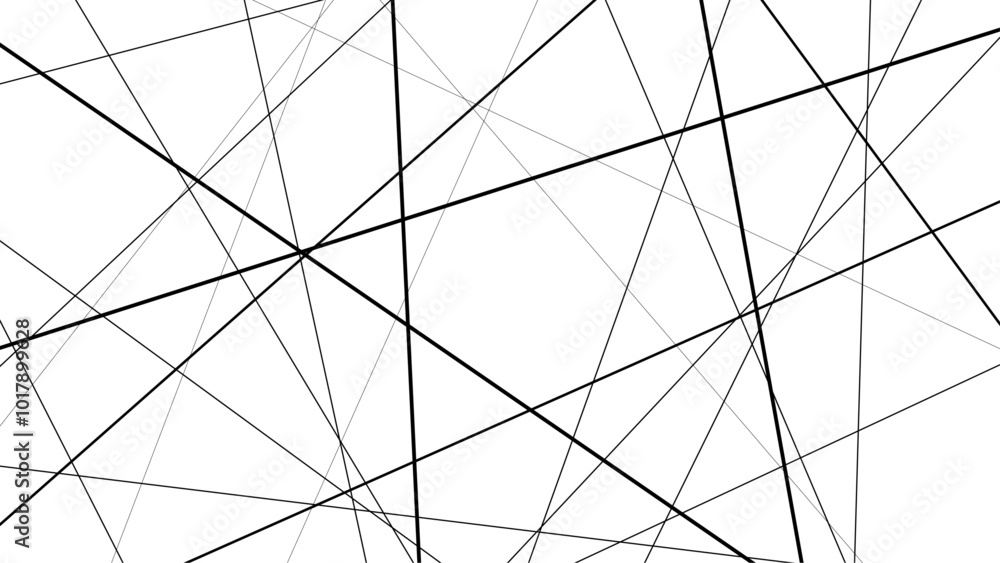 Poster abstract geometric pattern. outline monochrome texture. trendy random diagonal lines image. random c