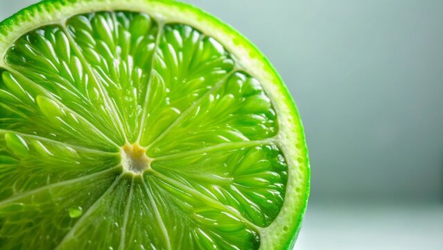 Bright green lime citrus, set against a transparent backdrop, ideal for enhancing culinary masterpieces and revitalizing beverages with its zesty